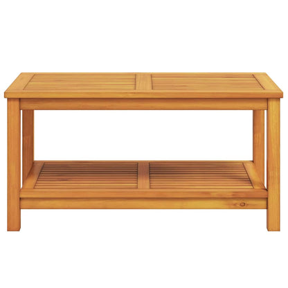 vidaXL Side Table Oil Natural 90 x 50 x 45 cm Solid Acacia Wood