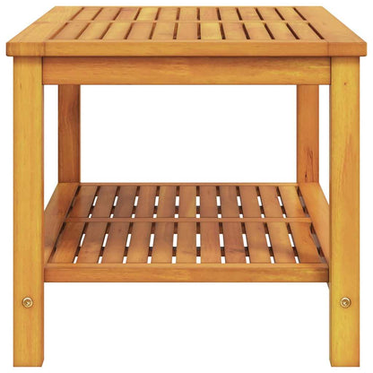 vidaXL Side Table Oil Natural 90 x 50 x 45 cm Solid Acacia Wood