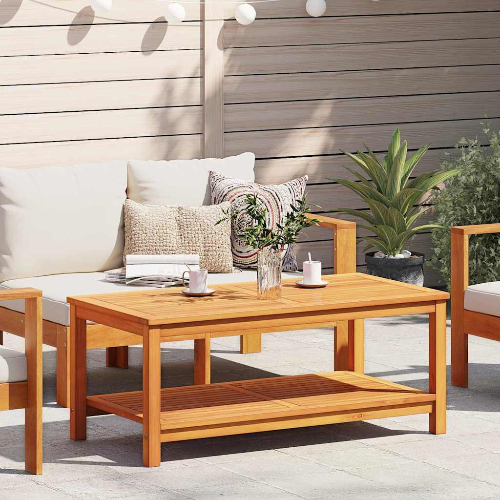 vidaXL Side Table Oil Natural 110 x 55 x 45 cm Solid Acacia Wood