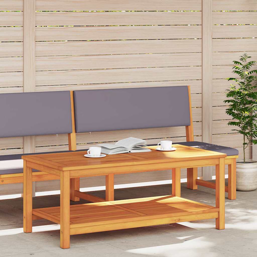 vidaXL Side Table Oil Natural 110 x 55 x 45 cm Solid Acacia Wood