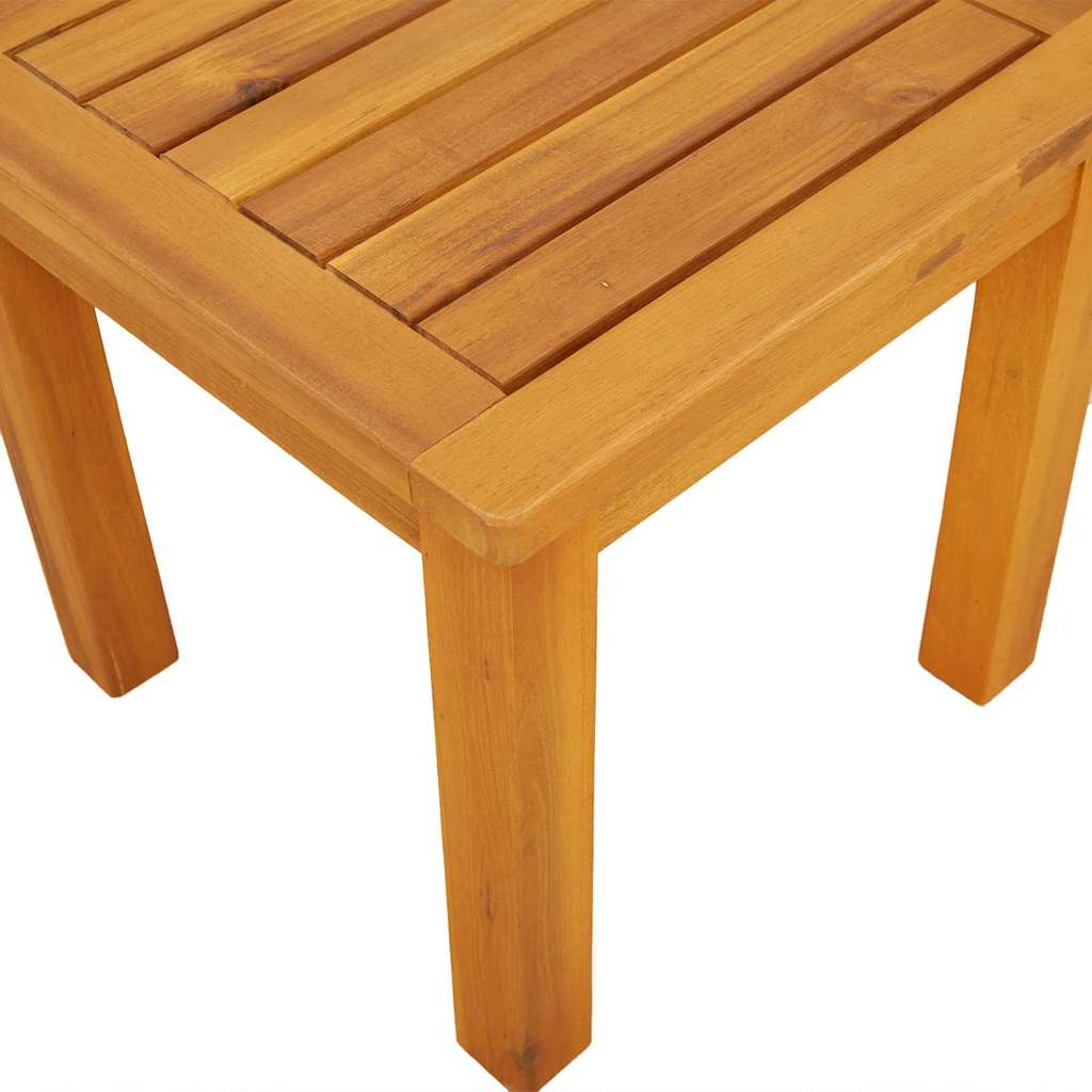 vidaXL Side Table Oil Natural 35 x 35 x 34 cm Solid Acacia Wood