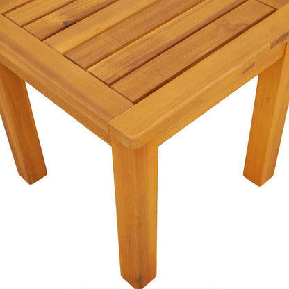 vidaXL Side Table Oil Natural 35 x 35 x 34 cm Solid Acacia Wood