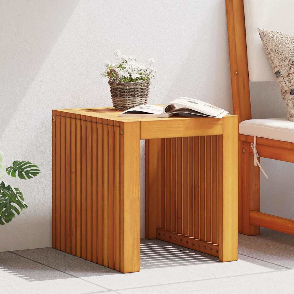 vidaXL Side Table Oil Natural 43 x 36 x 40 cm Solid Teak Wood