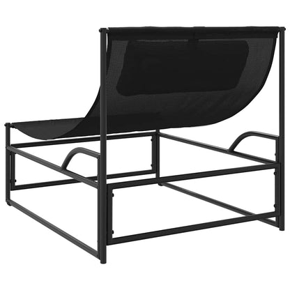 vidaXL Garden Lounger Chair Anthracite 87x74x73 cm Steel and Textilene