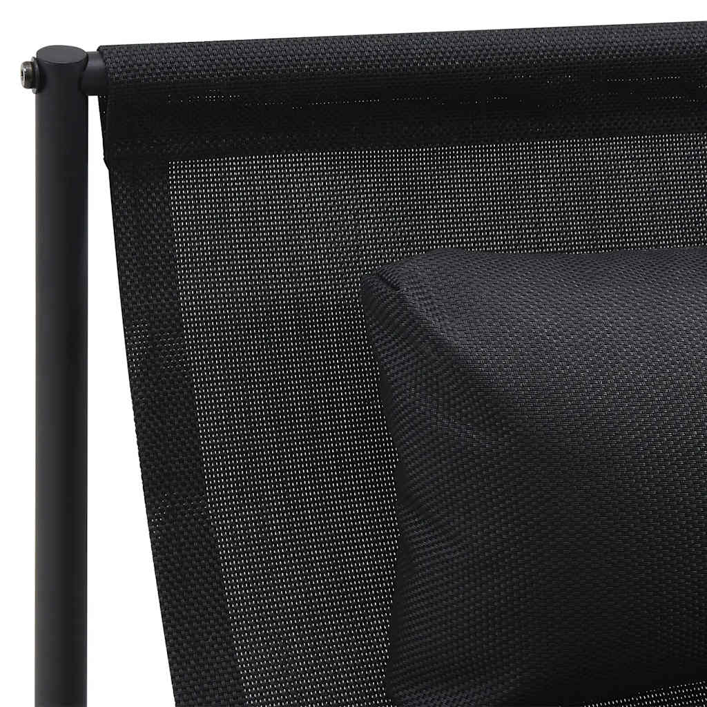 vidaXL Garden Lounger Chair Anthracite 87x74x73 cm Steel and Textilene