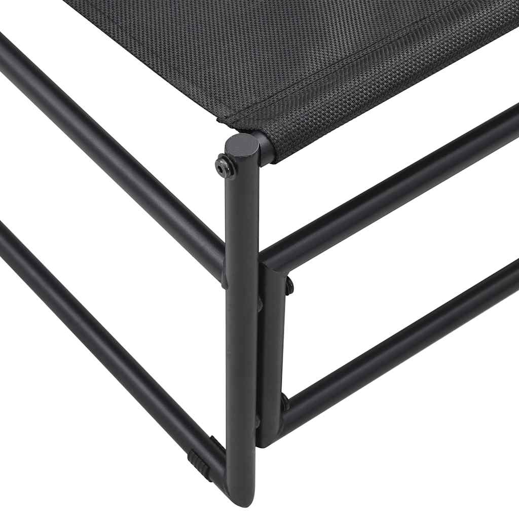 vidaXL Garden Lounger Chair Anthracite 87x74x73 cm Steel and Textilene