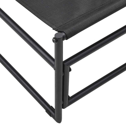 vidaXL Garden Lounger Chair Anthracite 87x74x73 cm Steel and Textilene