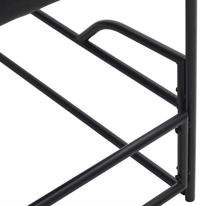 vidaXL Garden Lounger Chair Anthracite 87x74x73 cm Steel and Textilene