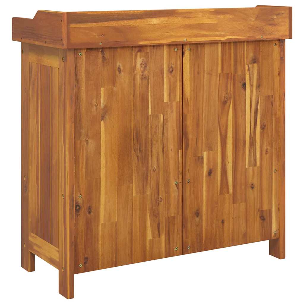 vidaXL Garden Cabinet Natural 78 x 36.5 x 78cm Solid Acacia Wood