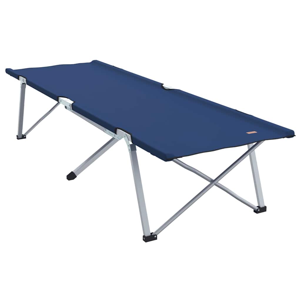 vidaXL Folding Camping Bed Blue 194 x 62.5 x 42.5 cm Oxford and Steel