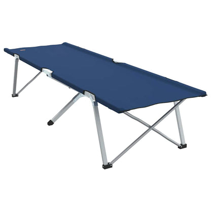 vidaXL Folding Camping Bed Blue 194 x 62.5 x 42.5 cm Oxford and Steel