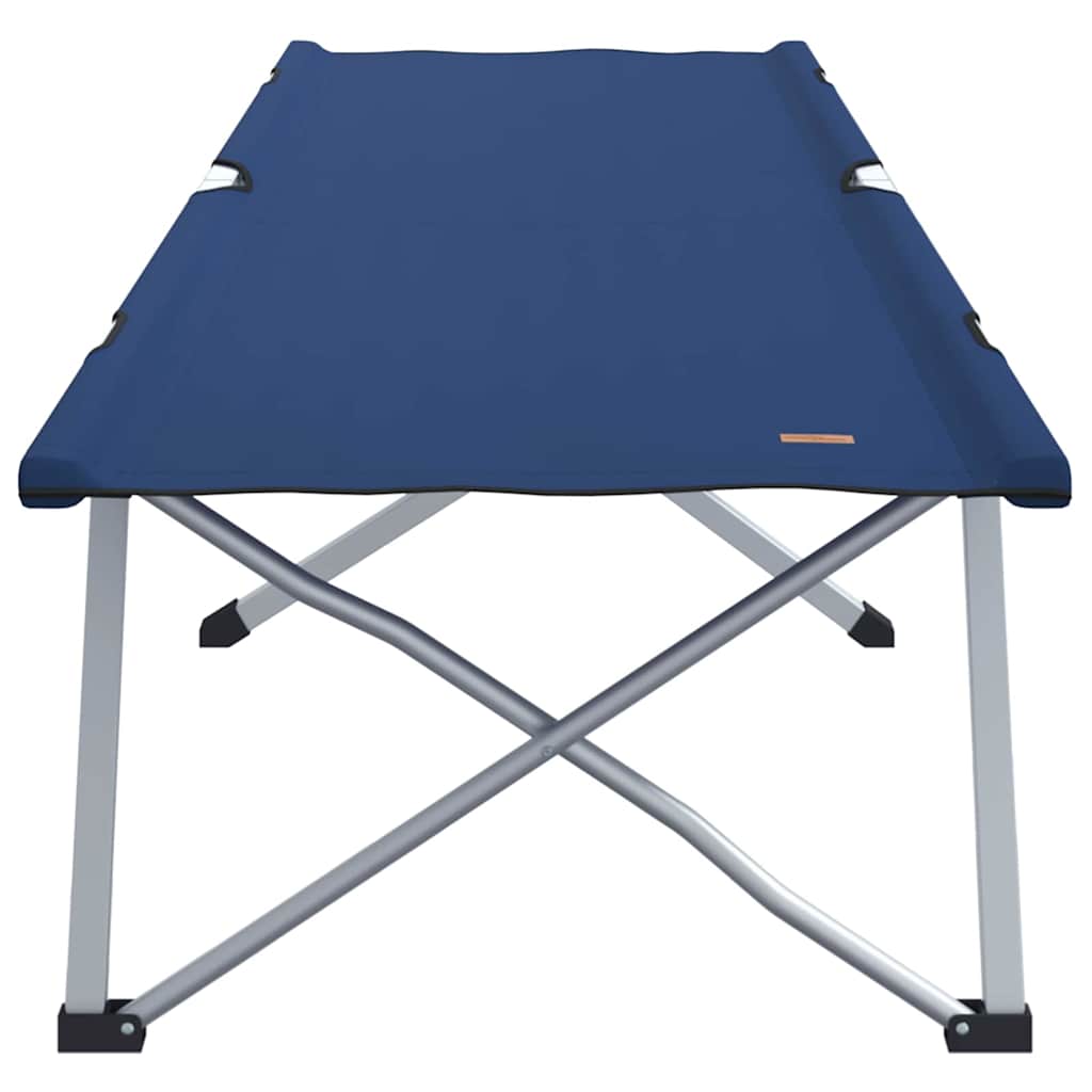 vidaXL Folding Camping Bed Blue 194 x 62.5 x 42.5 cm Oxford and Steel