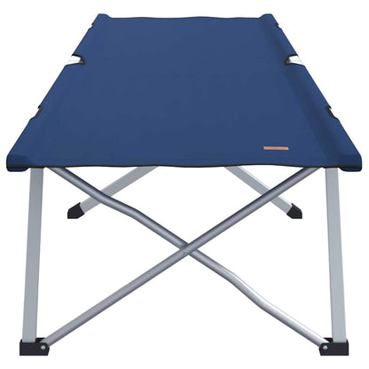vidaXL Folding Camping Bed Blue 194 x 62.5 x 42.5 cm Oxford and Steel