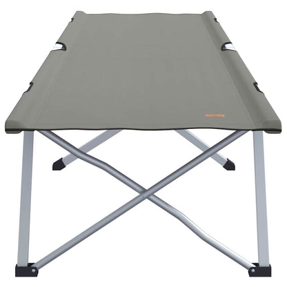 vidaXL Folding Camping Bed Grey 194 x 62.5 x 42.5 cm Oxford and Steel