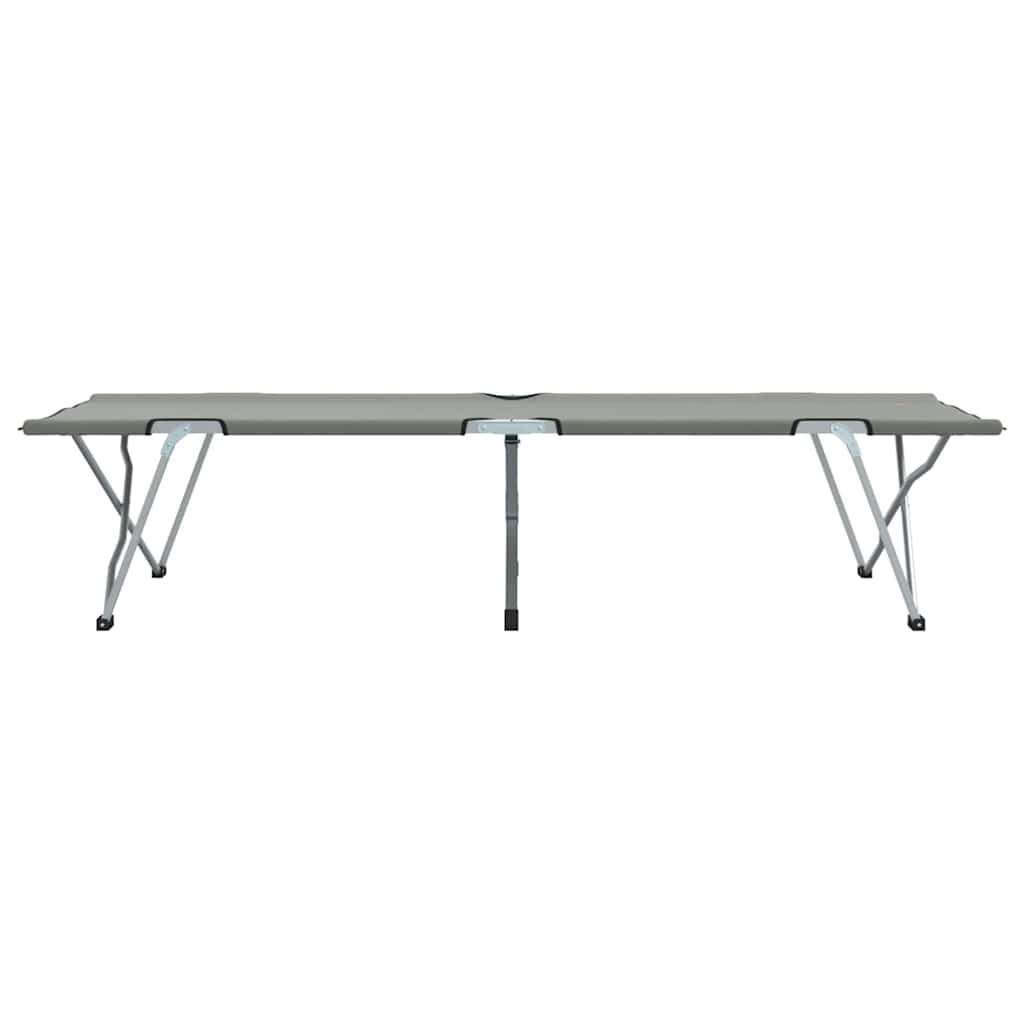 vidaXL Folding Camping Bed Grey 194 x 62.5 x 42.5 cm Oxford and Steel