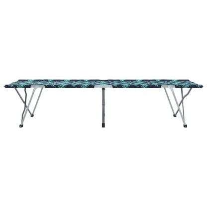 vidaXL Folding Camping Bed Folding 2 pcs Forest 194 x 62.5 x 42.5 cm