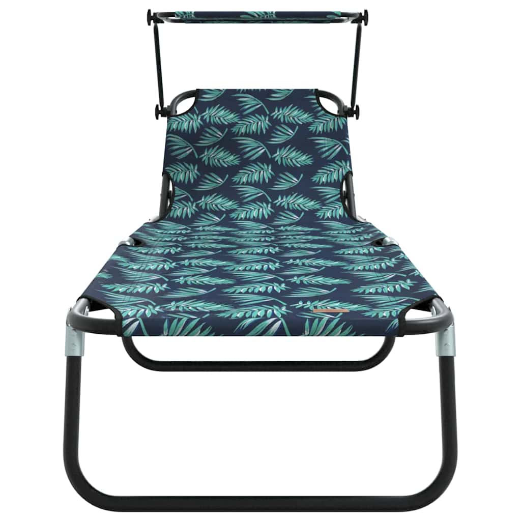 vidaXL Folding Sun Lounger Folding Multicolour 190 x 57 x 81 cm Oxford