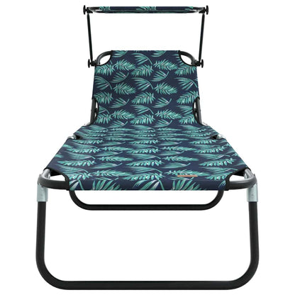 vidaXL Folding Sun Lounger Folding Multicolour 190 x 57 x 81 cm Oxford