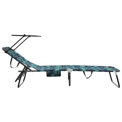 vidaXL Folding Sun Lounger Folding Multicolour 190 x 57 x 81 cm Oxford