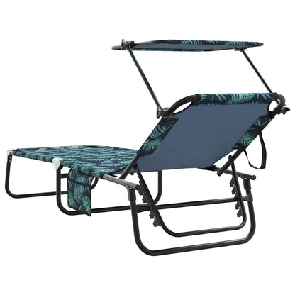 vidaXL Folding Sun Lounger 2 pcs Multicolour 190 x 57 x 81 cm Oxford