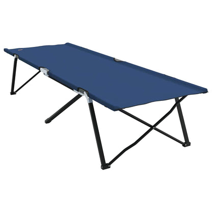 vidaXL Folding Camping Bed Blue 206 x 76 x 74 cm Oxford and Steel