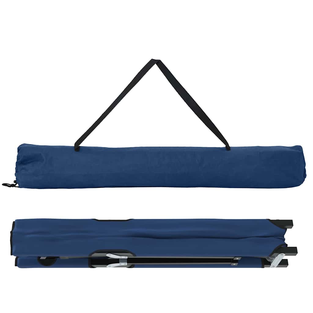 vidaXL Folding Camping Bed Blue 206 x 76 x 74 cm Oxford and Steel
