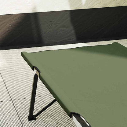vidaXL Folding Camping Bed Green 206 x 76 x 74 cm Oxford and Steel