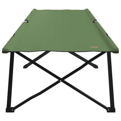 vidaXL Folding Camping Bed Green 206 x 76 x 74 cm Oxford and Steel