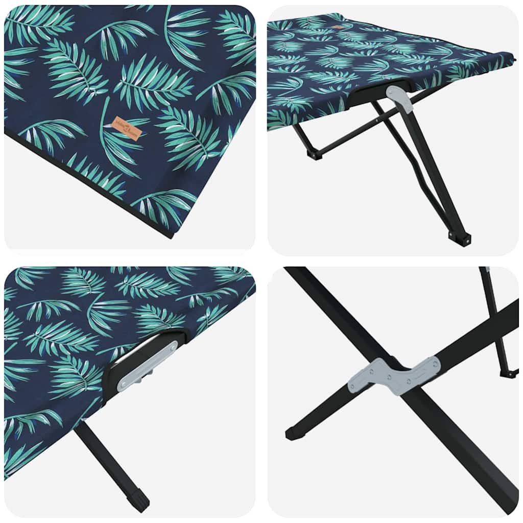 vidaXL Folding Camping Bed Forest 206 x 76 x 74 cm Oxford and Steel