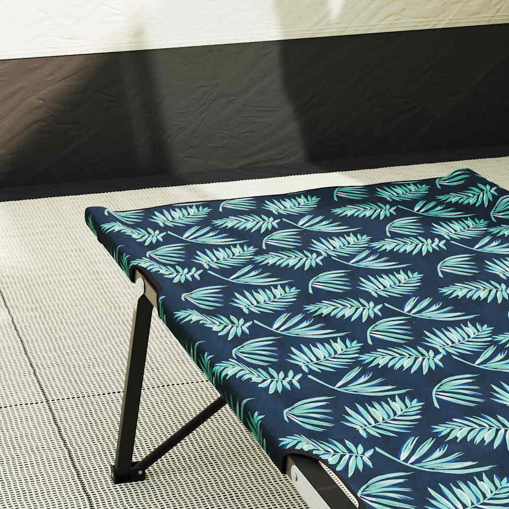 vidaXL Folding Camping Bed Forest 206 x 76 x 74 cm Oxford and Steel