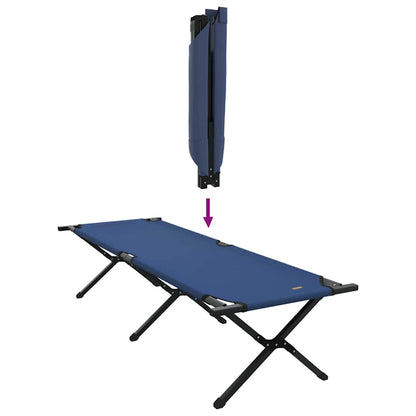 vidaXL Folding Camping Bed Folding Blue 193 x 69 x 45 cm Oxford fabric