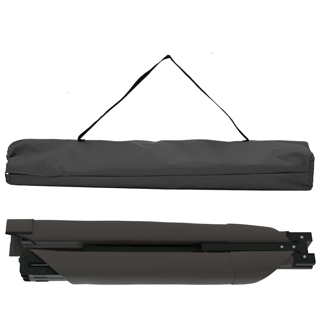 vidaXL Folding Camping Bed Manual Black 193 x 69 x 45 cm Oxford fabric