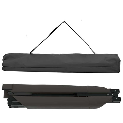 vidaXL Folding Camping Bed Manual Black 193 x 69 x 45 cm Oxford fabric