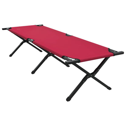 vidaXL Folding Camping Bed Folding Red 193 x 69 x 45 cm Oxford fabric