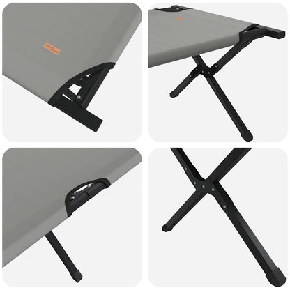 vidaXL Folding Camping Bed Folding Grey 193 x 69 x 45 cm Oxford fabric