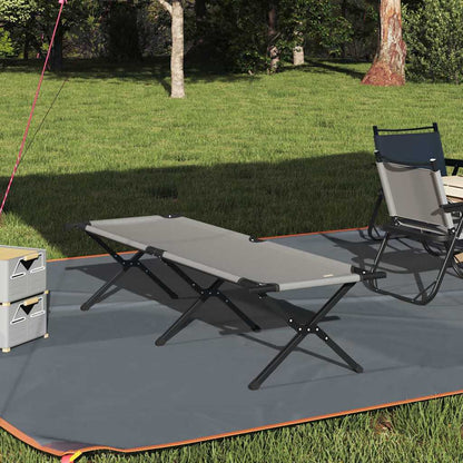vidaXL Folding Camping Bed Folding Grey 193 x 69 x 45 cm Oxford fabric