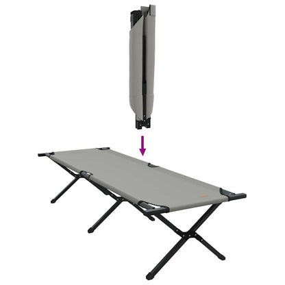 vidaXL Folding Camping Bed Folding Grey 193 x 69 x 45 cm Oxford fabric