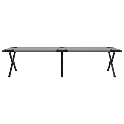 vidaXL Folding Camping Bed Folding Grey 193 x 69 x 45 cm Oxford fabric