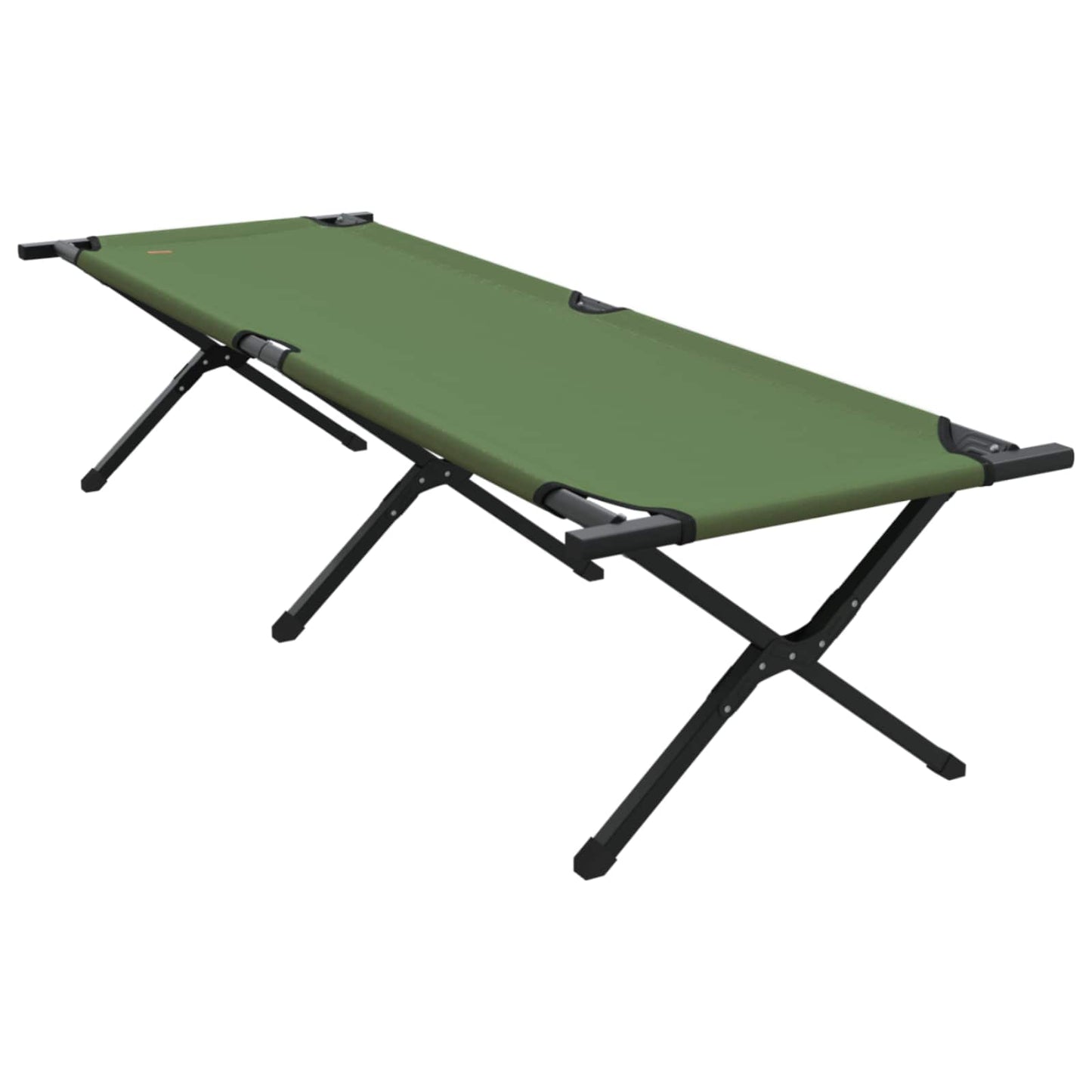 vidaXL Folding Camping Bed Manual Green 193 x 69 x 45 cm Oxford fabric