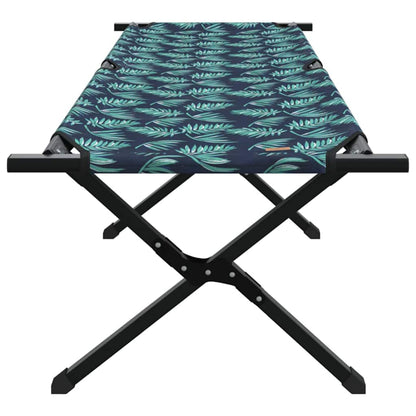 vidaXL Folding Camping Bed Leaf Forest 193 x 69 x 45 cm Oxford fabric