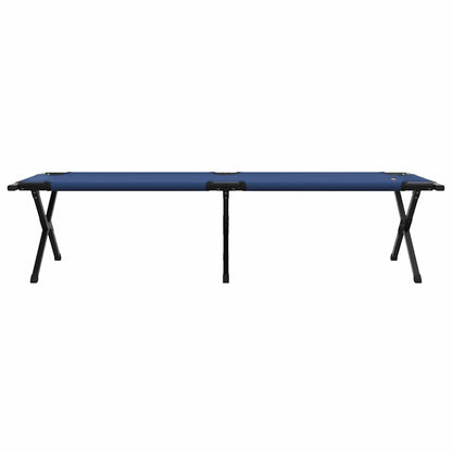 vidaXL Folding Camping Bed 2 pcs Blue 193 x 69 x 45 cm Oxford fabric