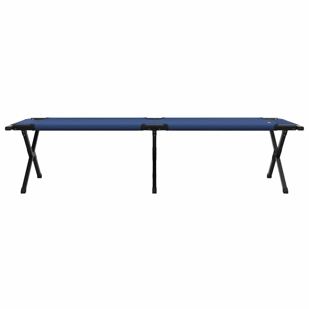 vidaXL Folding Camping Bed 2 pcs Blue 193 x 69 x 45 cm Oxford fabric