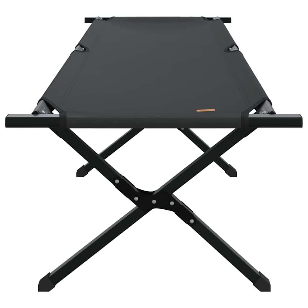 vidaXL Folding Camping Bed 2 pcs Black 193 x 69 x 45 cm Oxford fabric