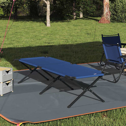 vidaXL Folding Camping Bed Folding Blue 210 x 80 x 46 cm Oxford fabric