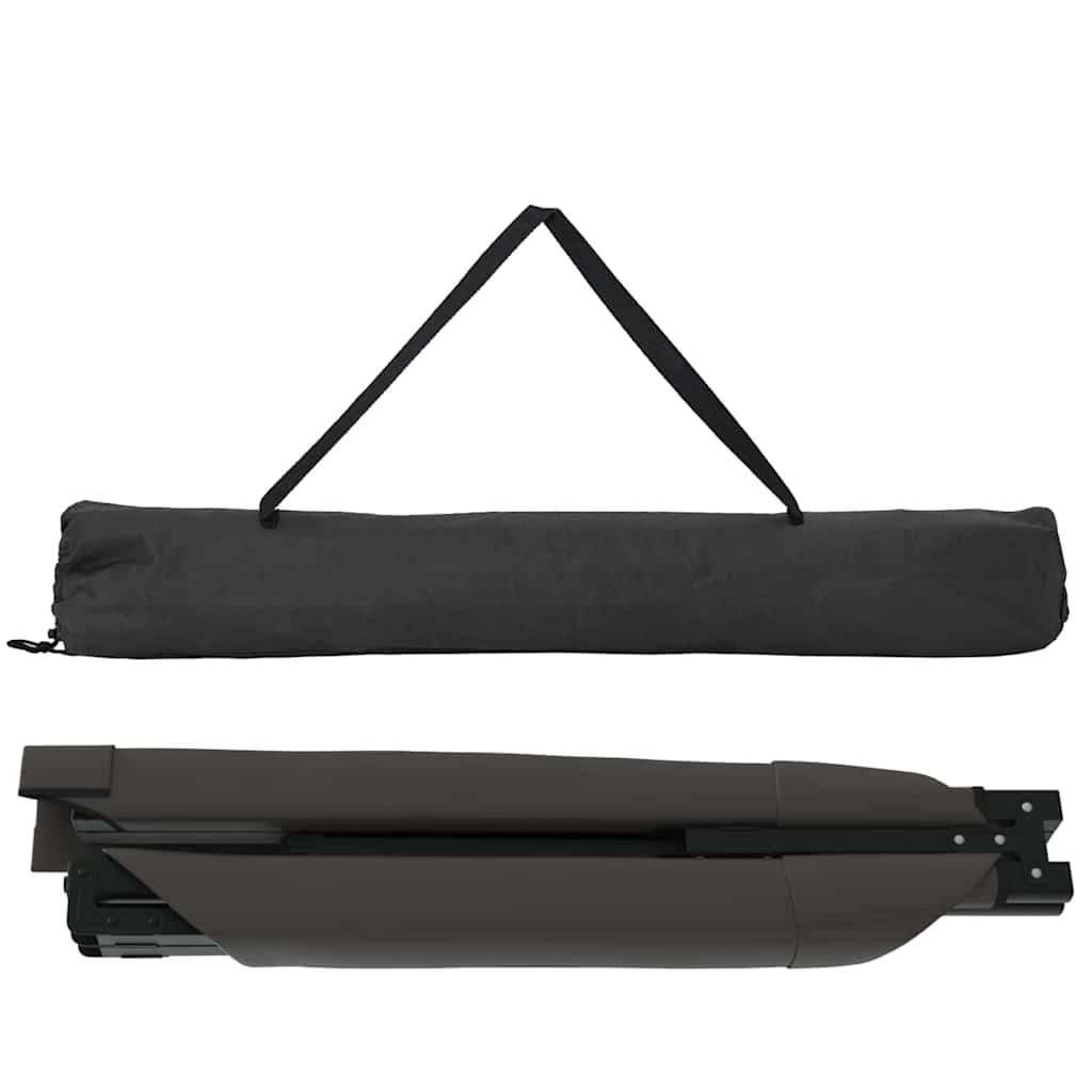 vidaXL Folding Camping Bed Manual Black 210 x 80 x 46 cm Oxford fabric