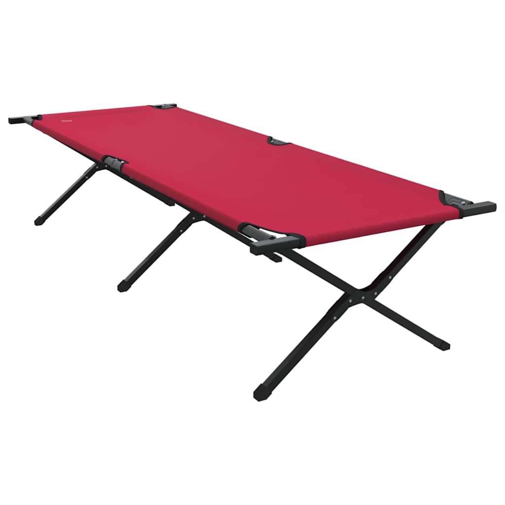 vidaXL Folding Camping Bed Folding Red 210 x 80 x 46 cm Oxford fabric
