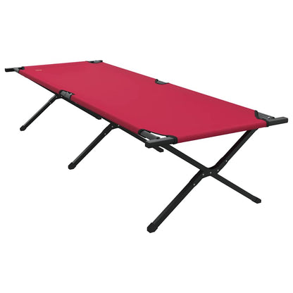 vidaXL Folding Camping Bed Folding Red 210 x 80 x 46 cm Oxford fabric
