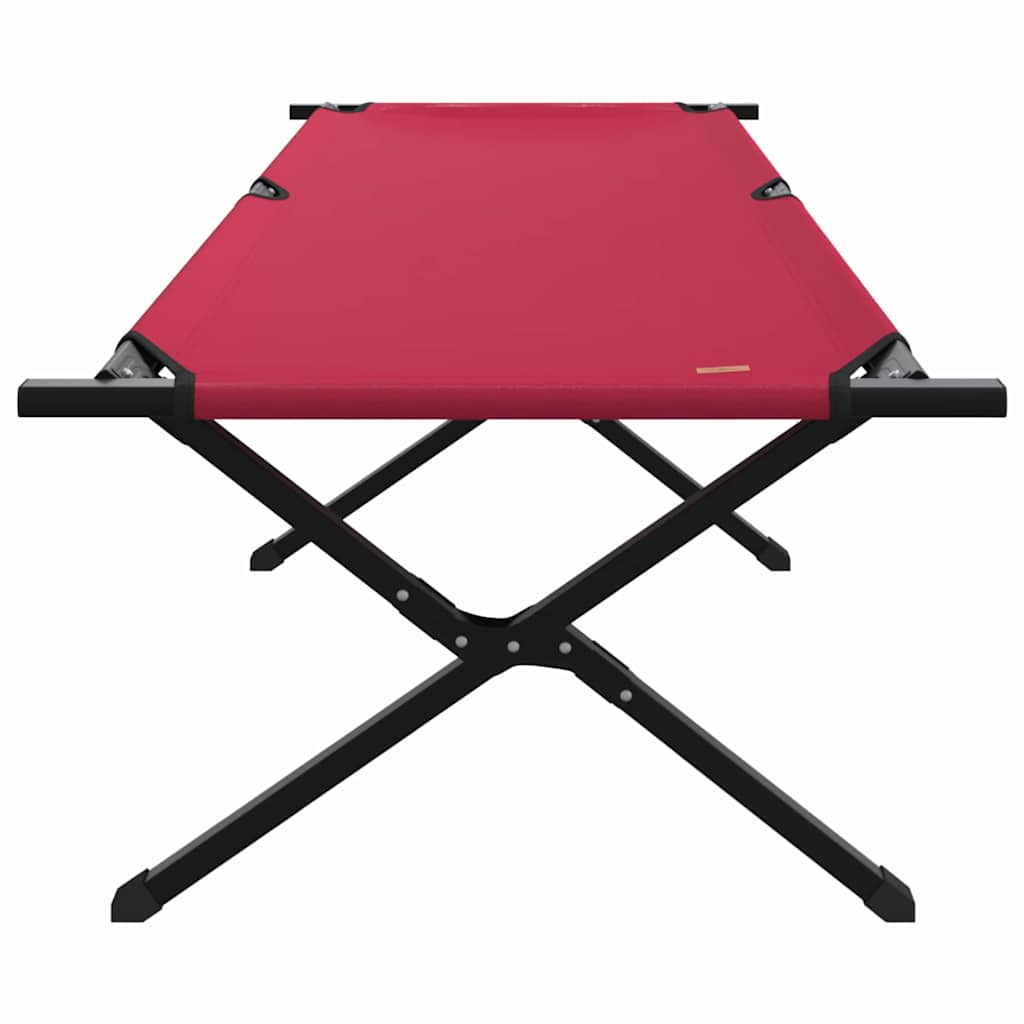 vidaXL Folding Camping Bed Folding Red 210 x 80 x 46 cm Oxford fabric