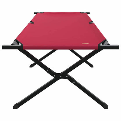 vidaXL Folding Camping Bed Folding Red 210 x 80 x 46 cm Oxford fabric