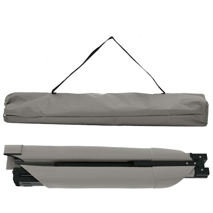 vidaXL Folding Camping Bed Folding Grey 210 x 80 x 46 cm Oxford fabric